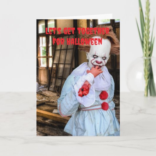 Laten we samenkomen met Halloween. Kaart (Voorkant)