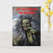 Laten we samenkomen met Halloween. Kaart (Gele Bloem)
