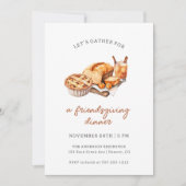 Laten we samenkomen voor een vriendendiner kaart (Voorkant)