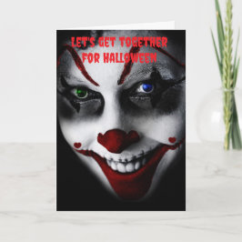 Laten we samenkomen voor Halloween. Kaart
