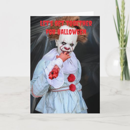 Laten we samenkomen voor Halloween. Kaart (Voorkant)