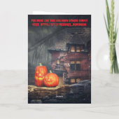 Laten we samenkomen voor Halloween. Kaart (Achterkant)