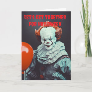 Laten we samenkomen voor Halloween. Kaart