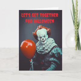 Laten we samenkomen voor Halloween. Kaart