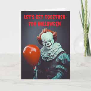 Laten we samenkomen voor Halloween. Kaart