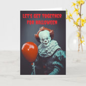 Laten we samenkomen voor Halloween. Kaart (Gele Bloem)