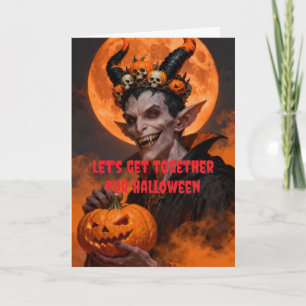 Laten we samenkomen voor Halloween. Kaart