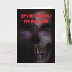 Laten we samenkomen voor Halloween. Kaart