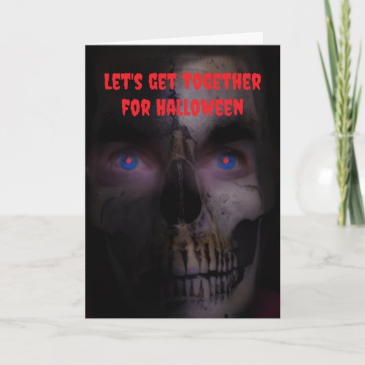 Laten we samenkomen voor Halloween. Kaart (Voorkant)