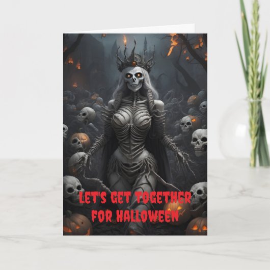 Laten we samenkomen voor Halloween. Kaart (Voorkant)