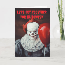 Laten we samenkomen voor Halloween. Kaart