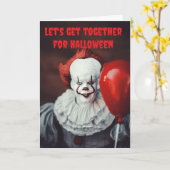 Laten we samenkomen voor Halloween. Kaart (Gele Bloem)
