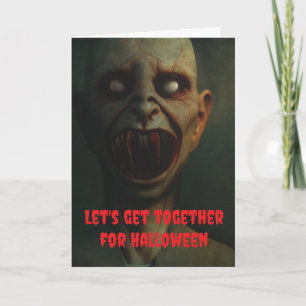 Laten we samenkomen voor Halloween. Kaart