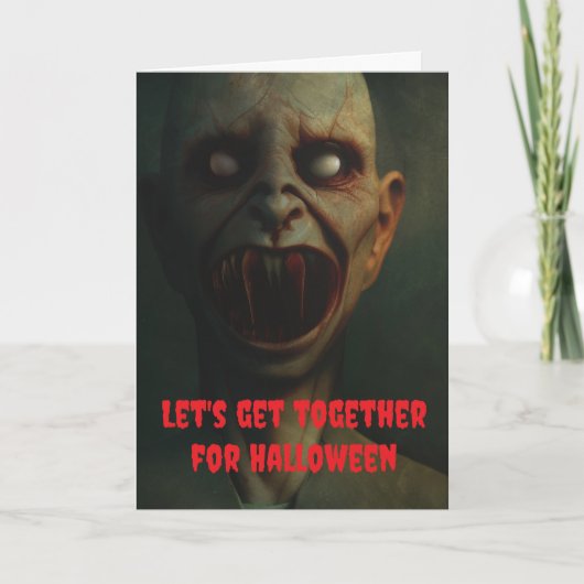 Laten we samenkomen voor Halloween. Kaart (Voorkant)