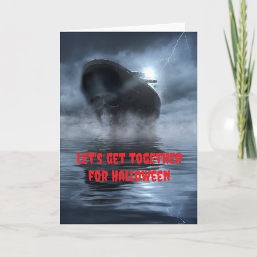 Laten we samenkomen voor Halloween. Kaart (Voorkant)