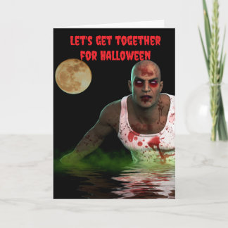 Laten we samenkomen voor Halloween. Kaart
