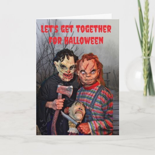 Laten we samenkomen voor Halloween. Kaart (Voorkant)
