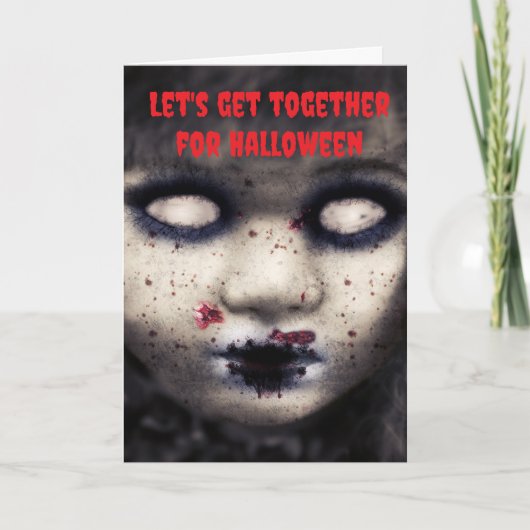 Laten we samenkomen voor Halloween. Kaart (Voorkant)