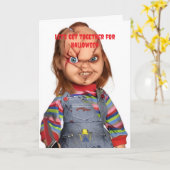 Laten we samenkomen voor Halloween. Kaart (Gele Bloem)