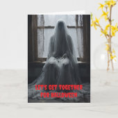 Laten we samenkomen voor Halloween. Kaart (Gele Bloem)