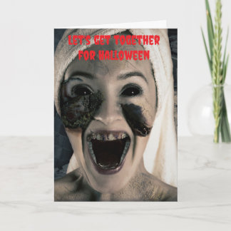Laten we samenkomen voor Halloween. Kaart