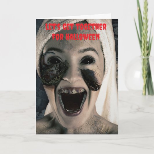 Laten we samenkomen voor Halloween. Kaart (Voorkant)