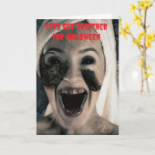 Laten we samenkomen voor Halloween. Kaart (Gele Bloem)