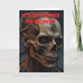 Laten we samenkomen voor Halloween. Kaart