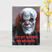 Laten we samenkomen voor Halloween. Kaart (Gele Bloem)