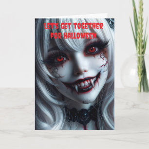Laten we samenkomen voor Halloween. Kaart