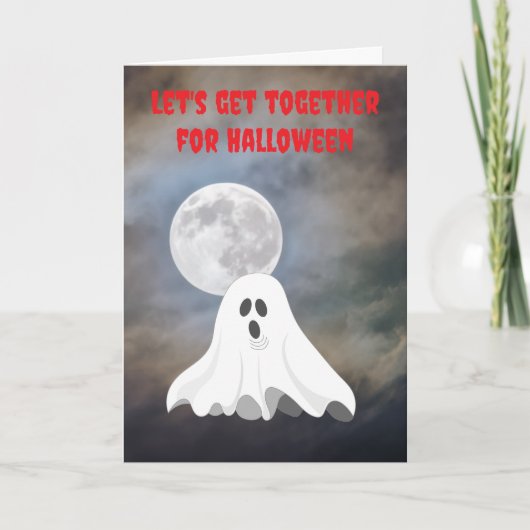 Laten we samenkomen voor Halloween. Kaart (Voorkant)