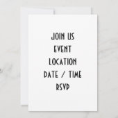 LATEN WE SAMENWERKEN MET INVITATIE KAART (Achterkant)