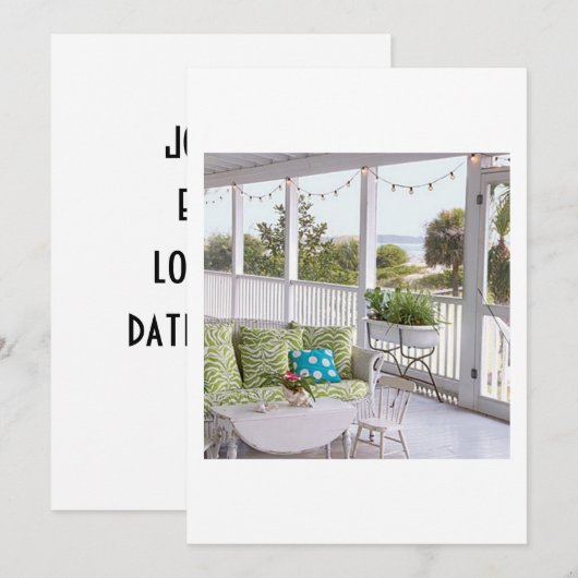 LATEN WE SAMENWERKEN MET INVITATIE KAART (Voorkant / Achterkant)