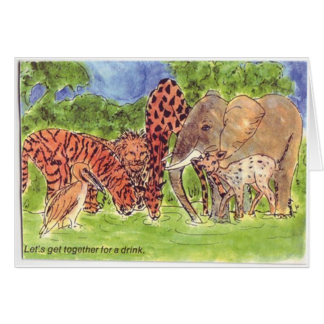 Laten we samenwerken voor een Drink (Voorkant Horizontaal)