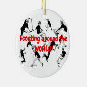 Laten we Schaats! - Stunt Scooter Fun Keramisch Ornament (Rechts)