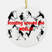 Laten we Schaats! - Stunt Scooter Fun Keramisch Ornament (Voorkant)