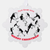 Laten we Schaats! - Stunt Scooter Fun Ornament Kaart (Voorkant)