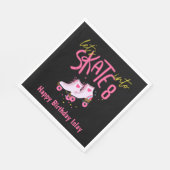 Laten we Schaatsen in acht verjaardagspapier serve Servet (Hoek)