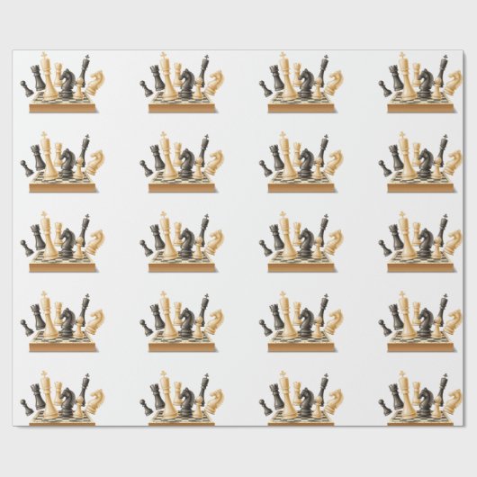 Laten we schaken cadeaupapier (Vlak)