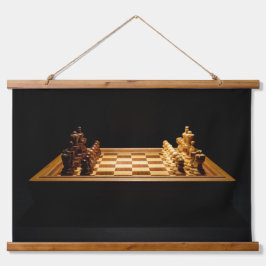 Laten we Schaken spelen Hangend Wandkleed