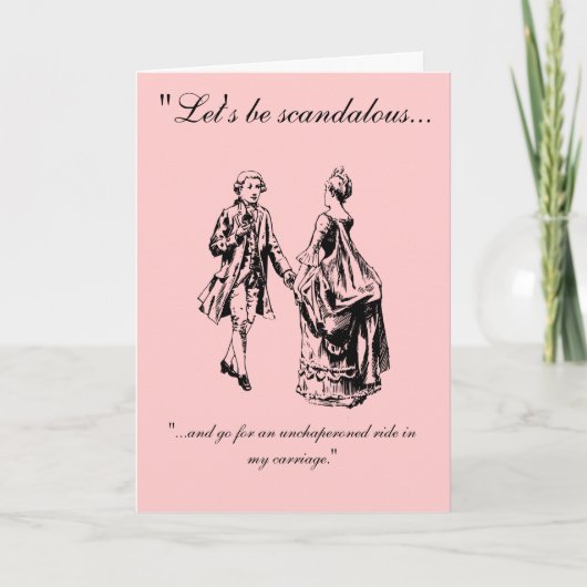  laten we schandalig Valentijnsdag Kaart (Voorkant)