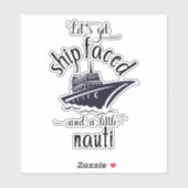 Laten we schip geconfronteerd grappige cruise vaka sticker (Vel)