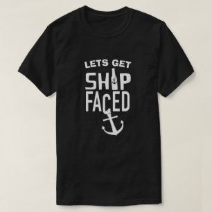 LATEN WE SCHIP GEZICHT GRAPPIGE SPOOF SPELEN OP WO T-SHIRT