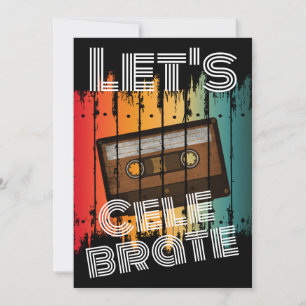 Laten we School Reünie 80"s Cassettebandje Vieren Kaart