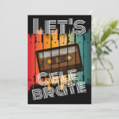 Laten we schoolreünie vieren 80"s Cassettereband Kaart (Staand voorkant)