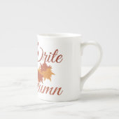 Laten we schrijven dat het herfst is porselein kop (Rechts)