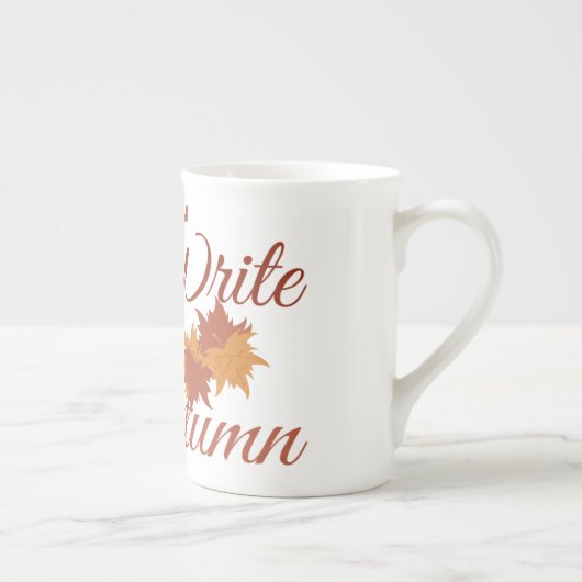 Laten we schrijven dat het herfst is porselein kop (Rechts)