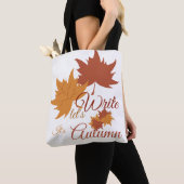 Laten we schrijven, het is herfst tote bag (Dichtbij)