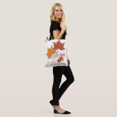 Laten we schrijven, het is herfst tote bag (Op model)