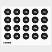 Laten we Sendy 67 Ijs krijgen 7endy 6 7endy 67 Mem Ronde Sticker (Vel)
